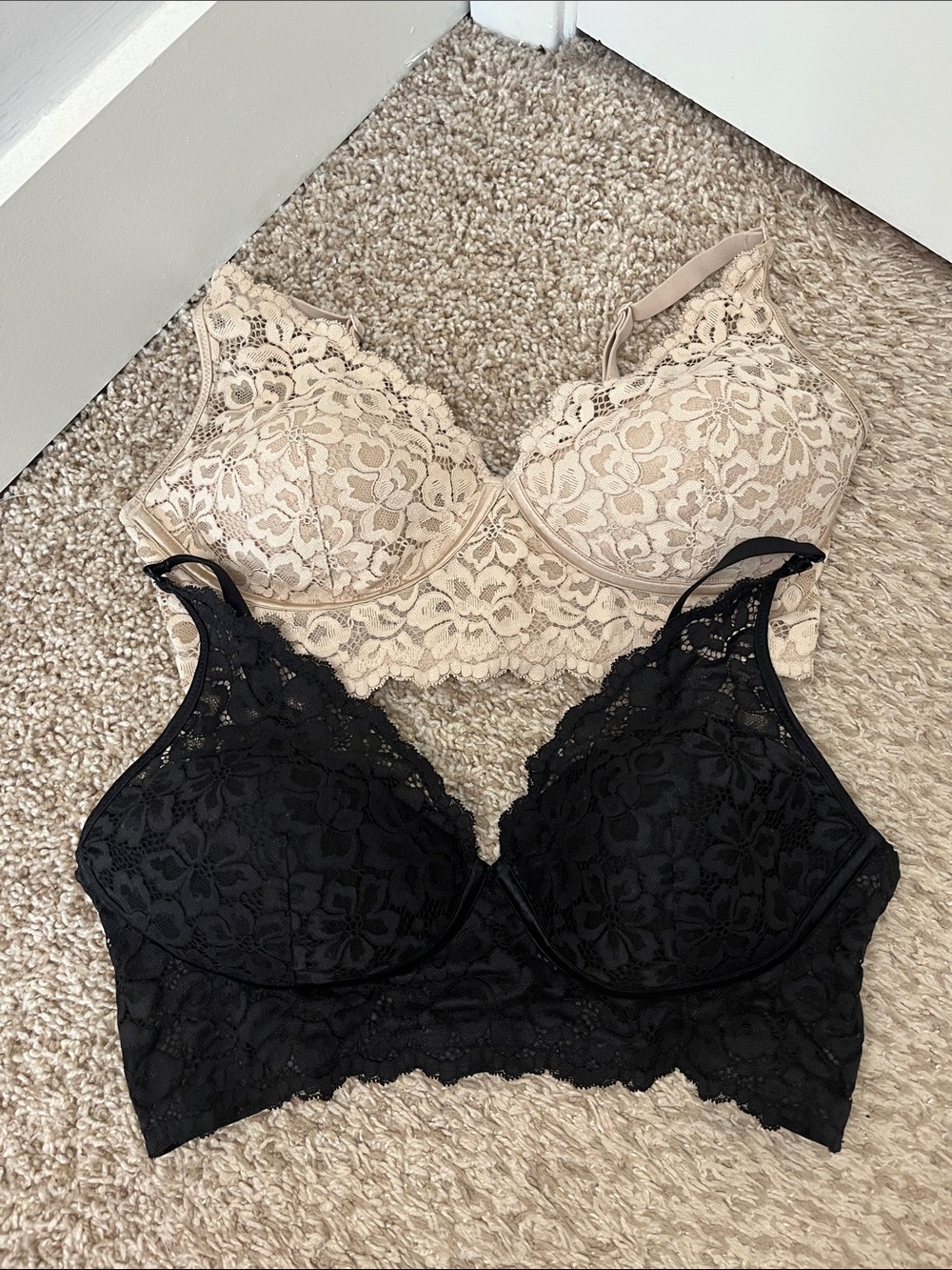 Maidenform Lace Overlay Lightly Padded Bra Bundle - Size 34D